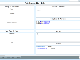 English screenshots of Notesbrowser Lite &raquo; Notesbrowser Lite English